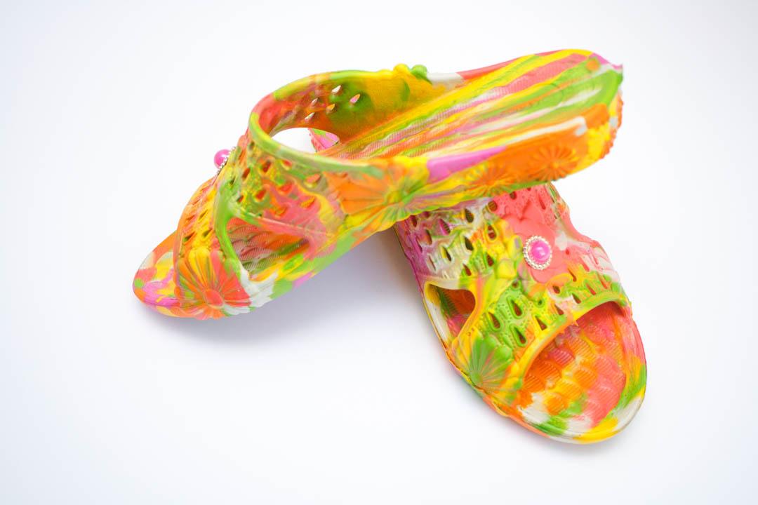 ЖЕНСКИЕ ШЛЕПКИ (КОД: ПЖ-28 ДЕКОР МИКС 3)